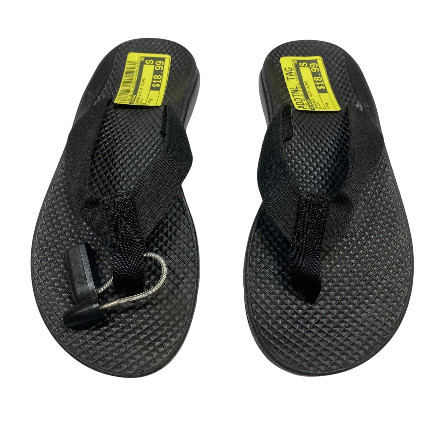 Sandals Flip Flops By Chicos In Black, Size:6