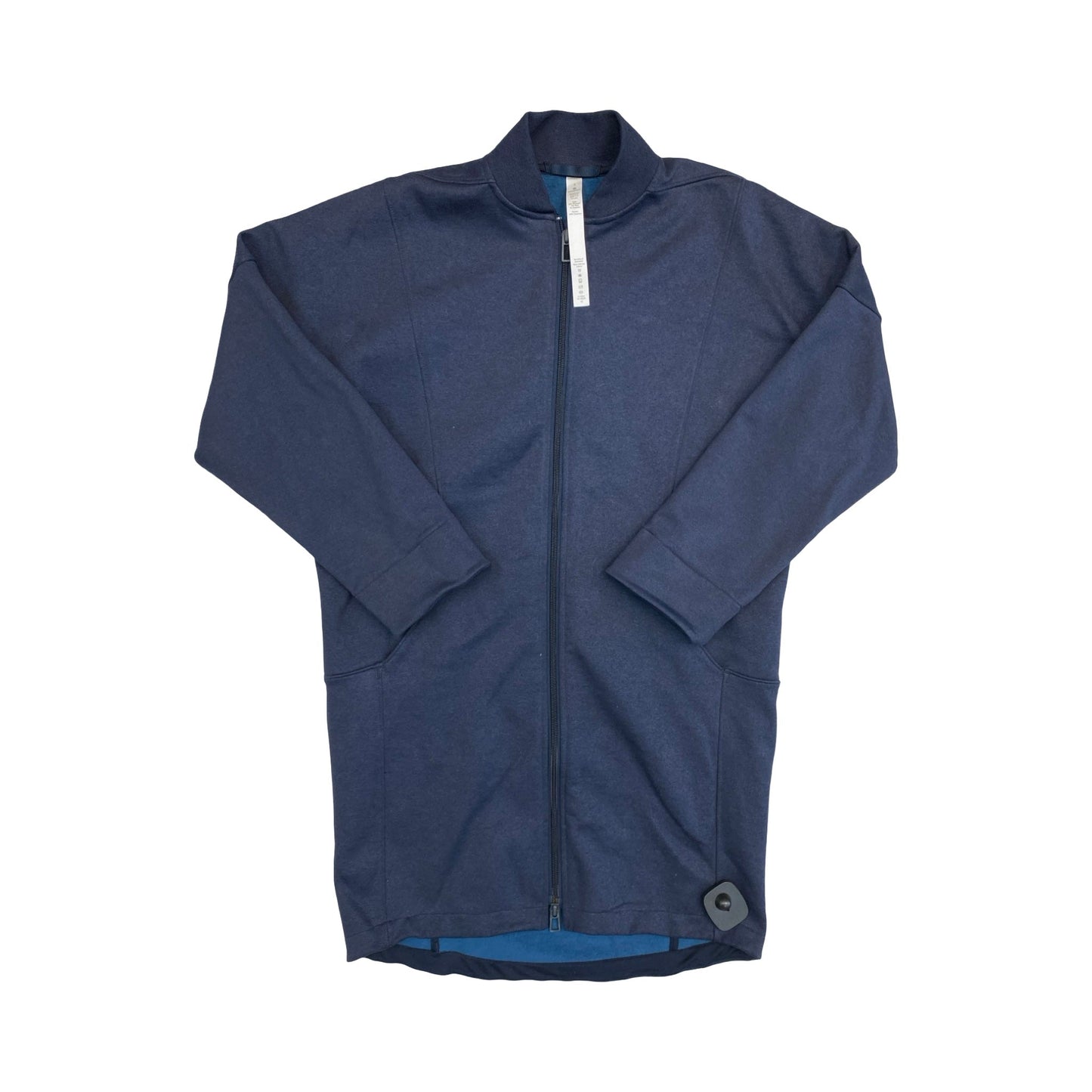 Athletic Jacket By Lululemon In Navy, Size:2