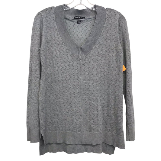 Sweater By Cable And Gauge In Grey, Size:S
