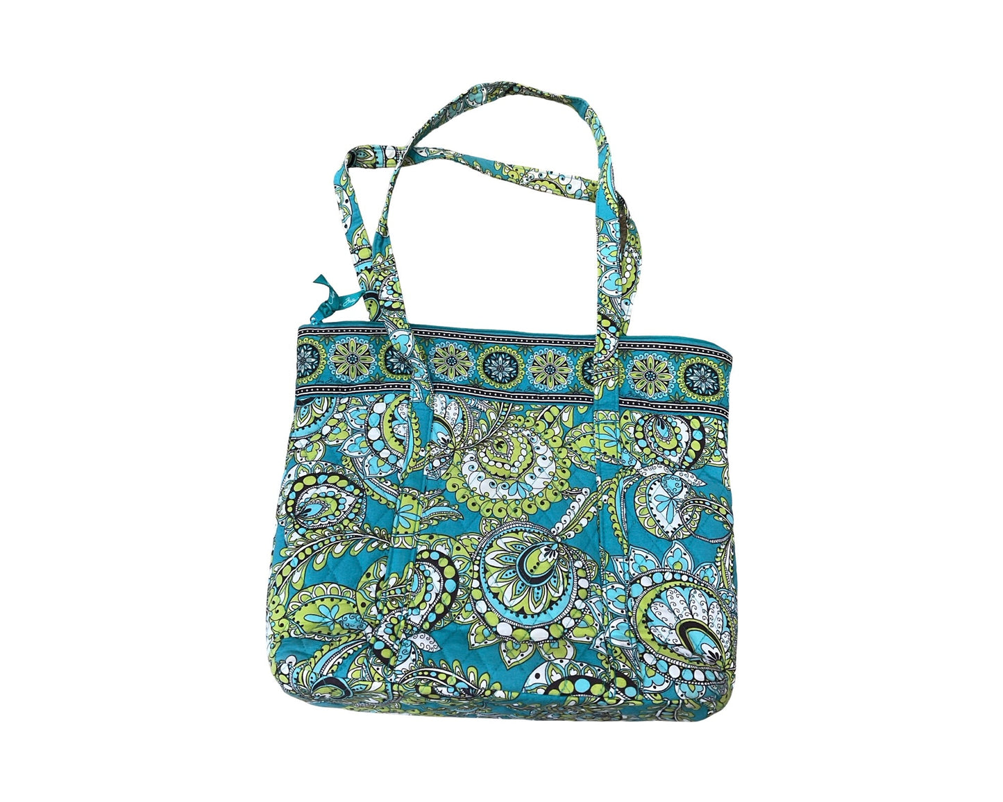 Handbag By Vera Bradley In Teal, Size:Large