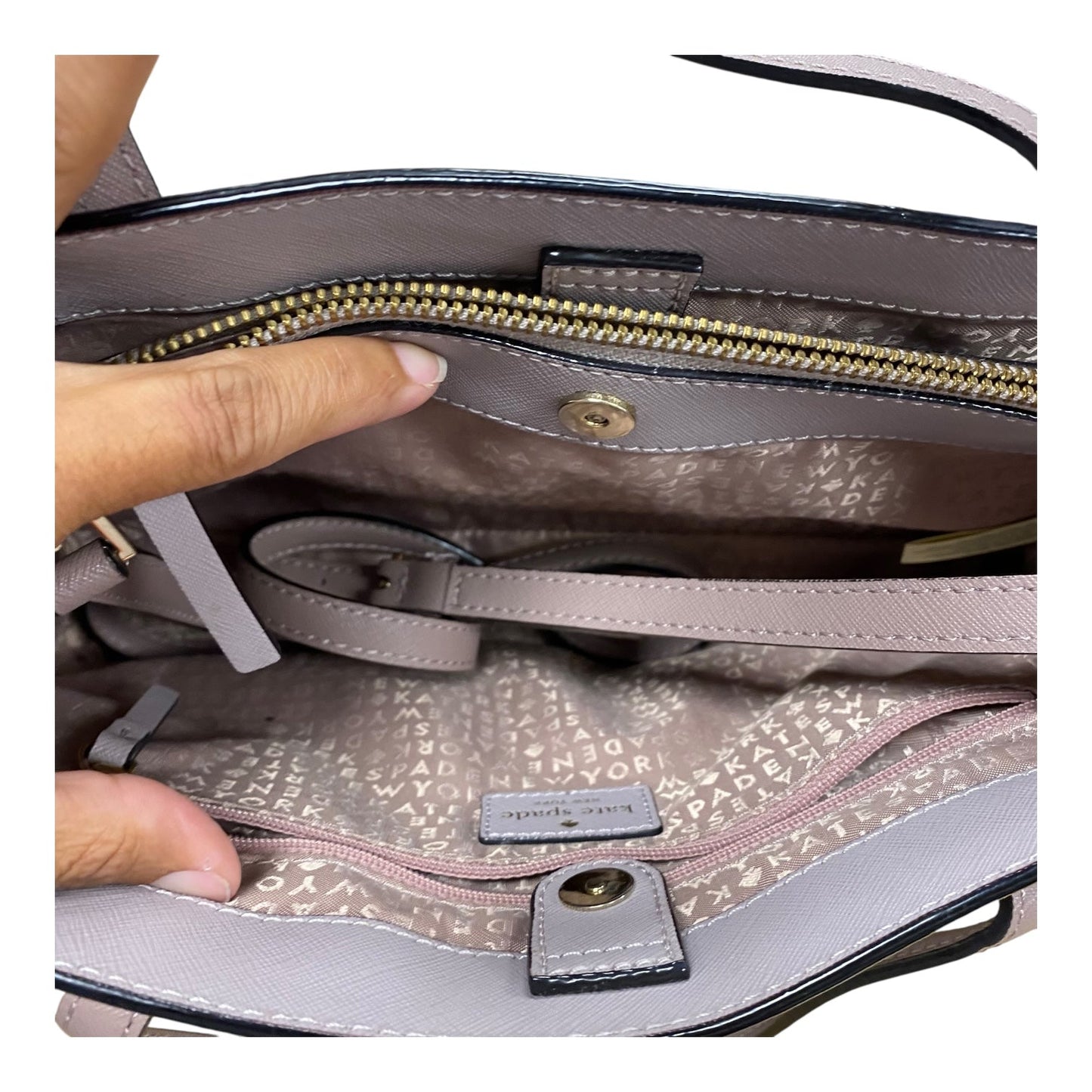 Handbag Designer By Kate Spade In Purple, Size:Medium