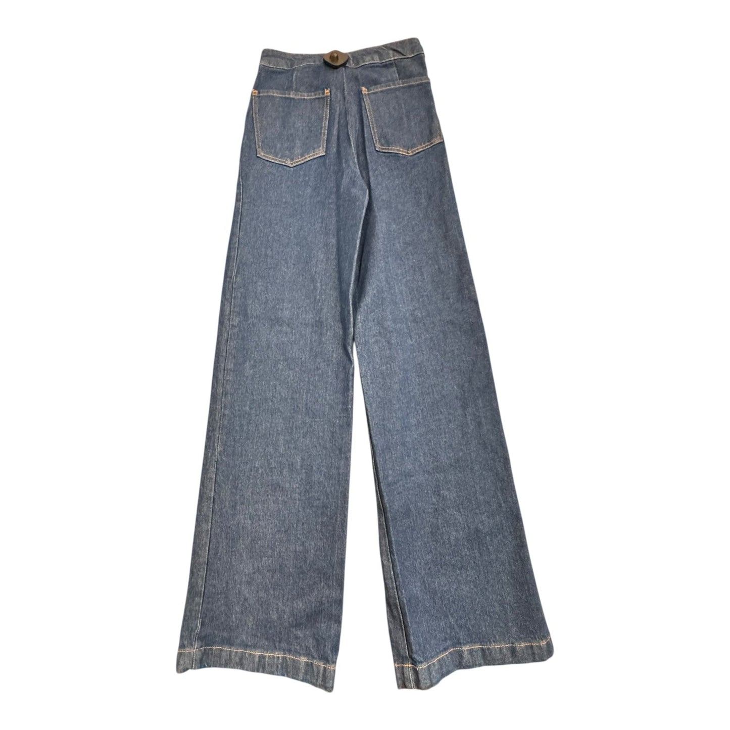 Jeans Wide Leg By Frame In Blue, Size:2