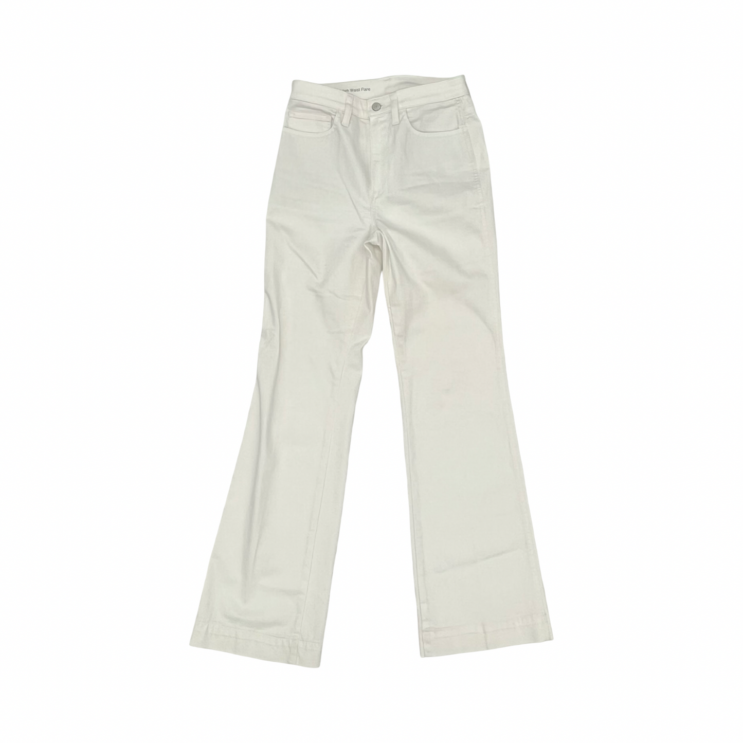 Jeans Flared By Talbots In Cream Denim, Size:2
