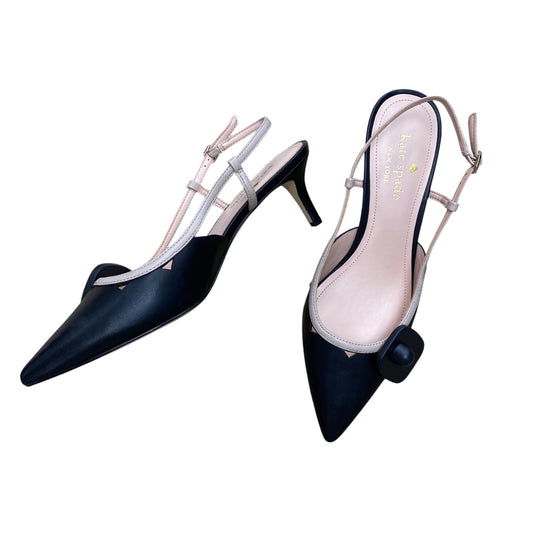 Shoes Designer By Kate Spade In Black & Pink, Size:8.5