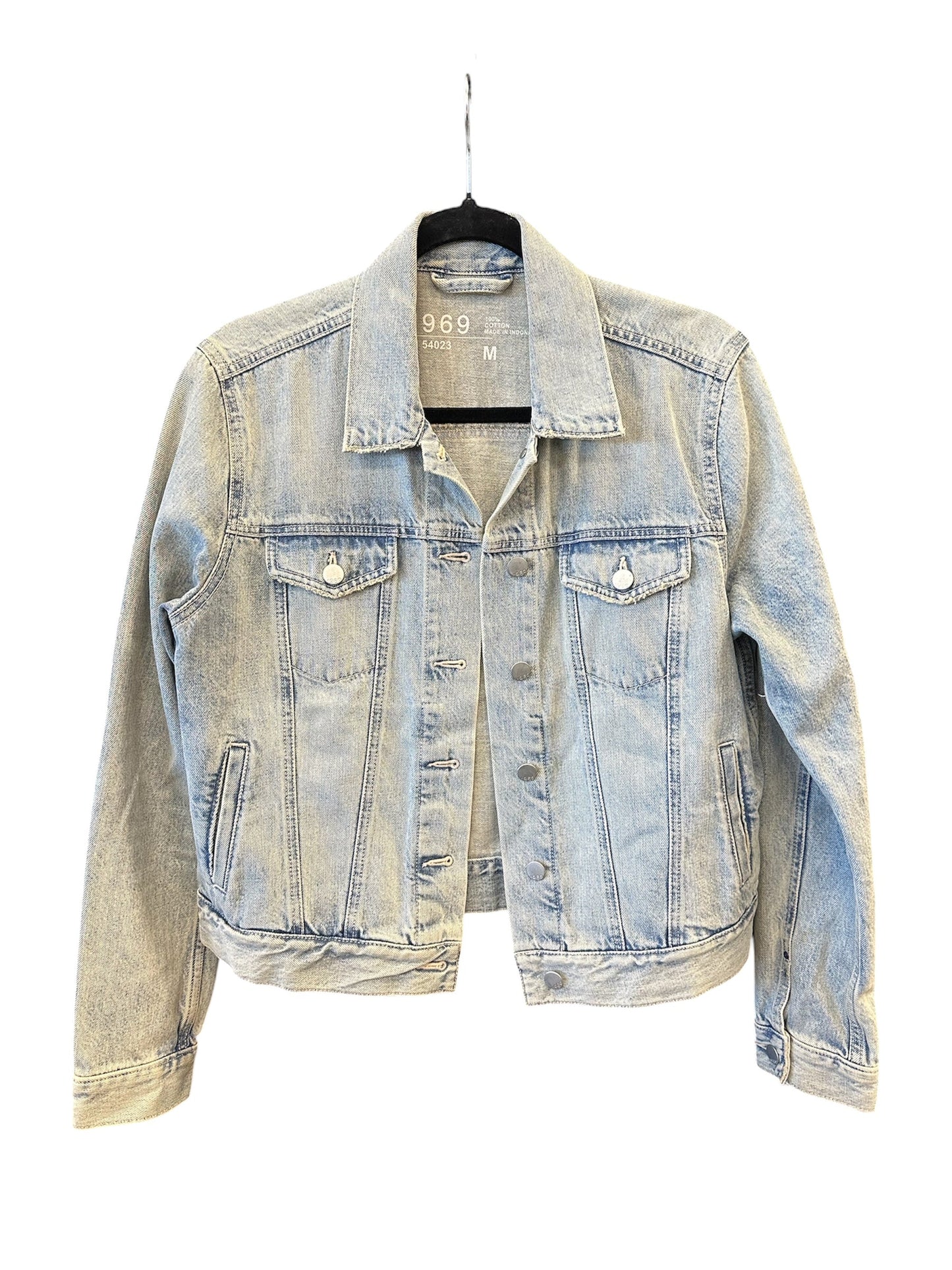 Jacket Denim By Gap In Blue Denim, Size:M