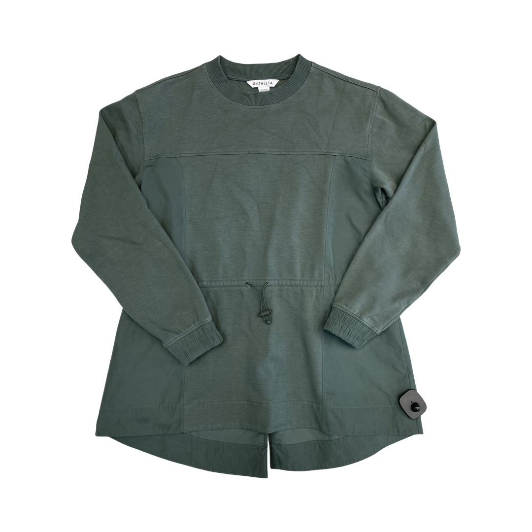 Athletic Sweatshirt Crewneck By Athleta In Green, Size:Xs