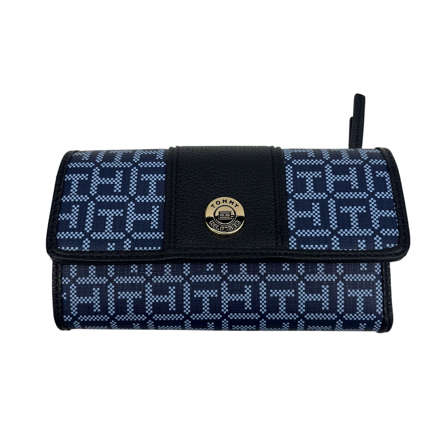 Wallet By Tommy Hilfiger In Blue, Size:Medium