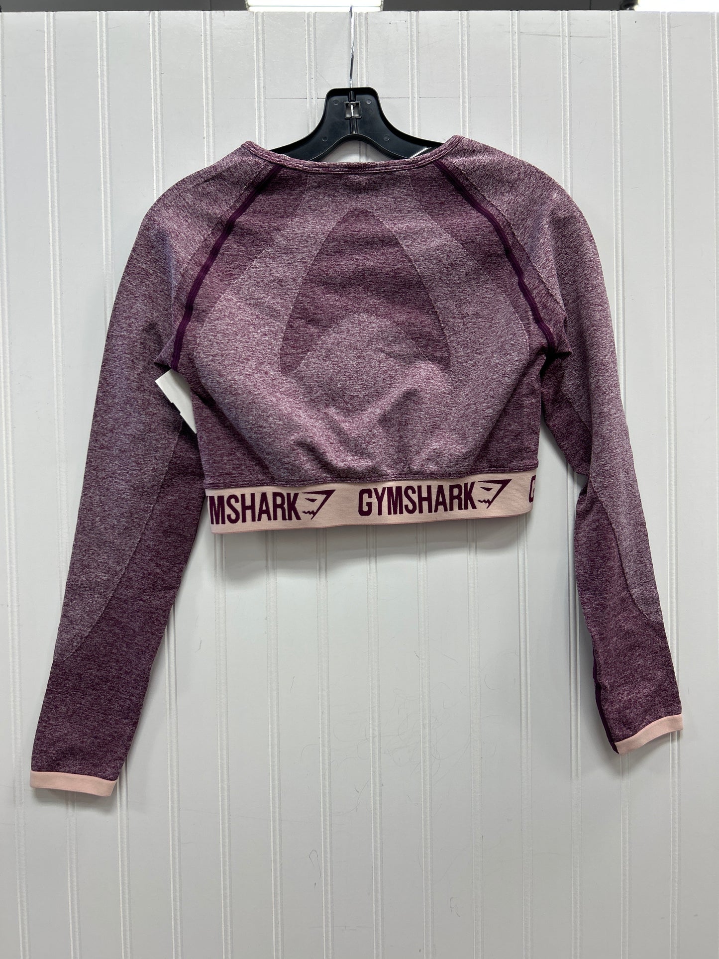 Athletic Top Ls Crewneck By Gym Shark In Purple, Size:L