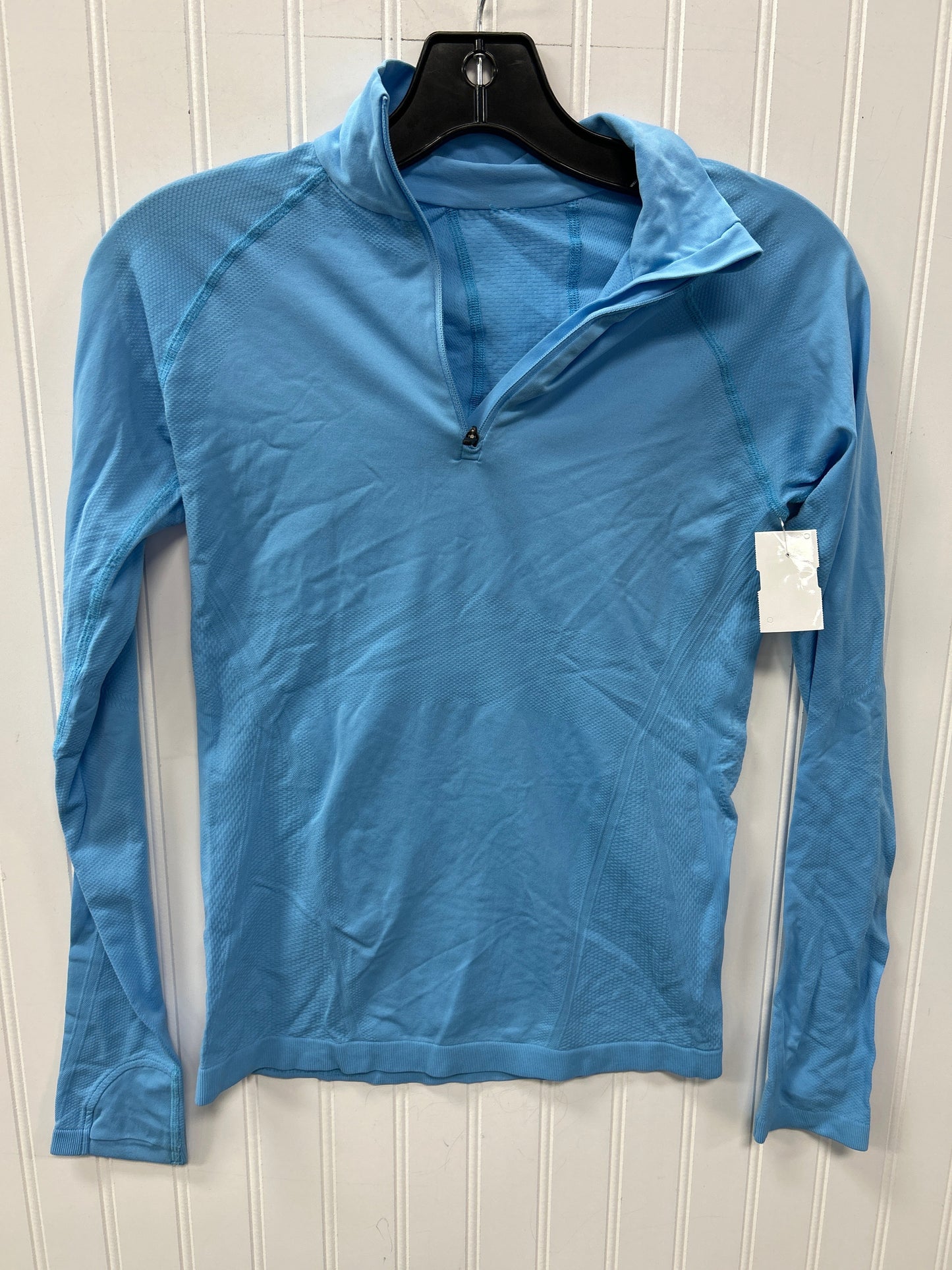 Athletic Top Ls Collar By Athleta In Blue, Size:S