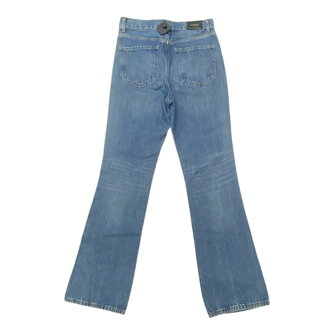 Jeans Boot Cut By Express In Blue, Size:4