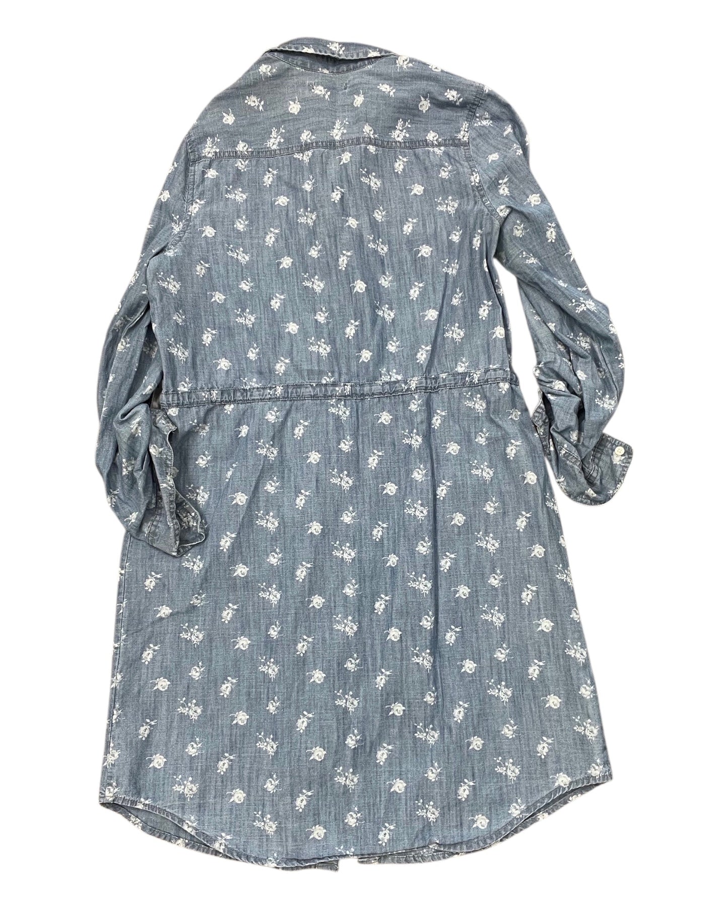 Dress Casual Midi By Old Navy In Blue Denim, Size:S
