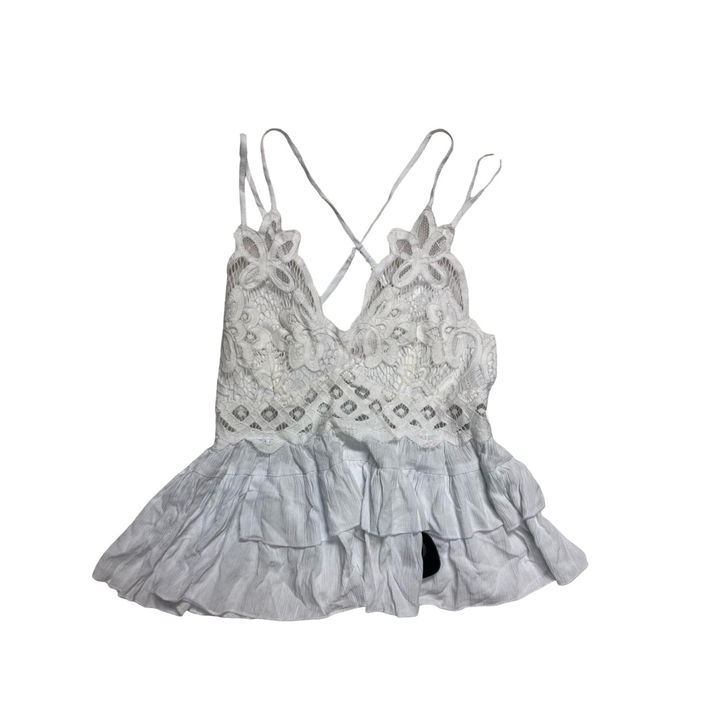 Top Sleeveless By Mi Ami In White, Size:M