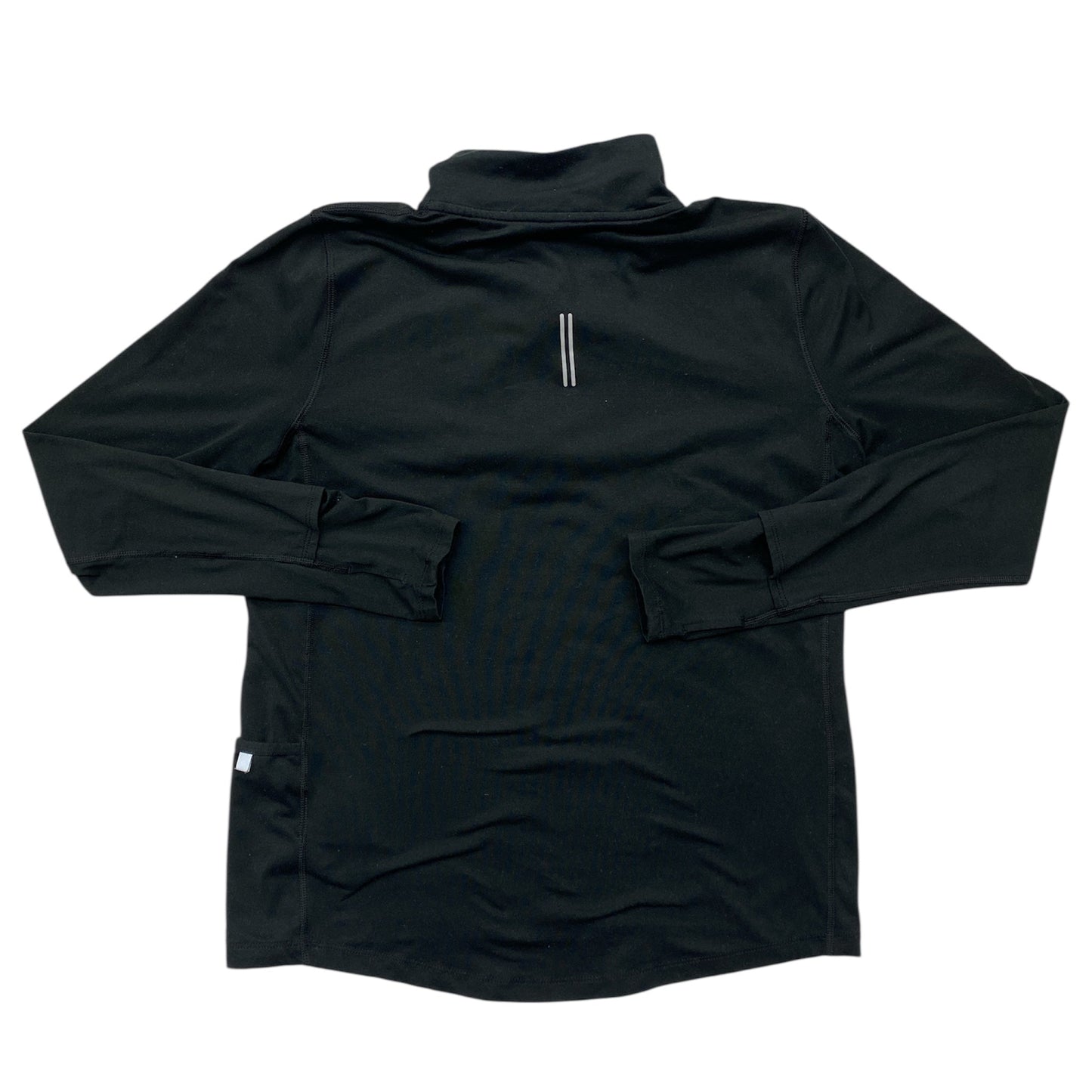 Athletic Top Ls Collar By Nike In Black, Size:S