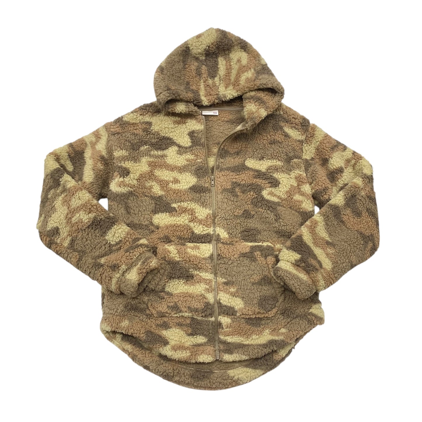 Jacket Fleece By So In Camouflage Print, Size:M