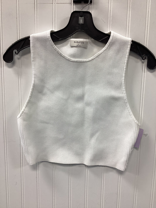 Top Sleeveless By Babaton In White, Size:L