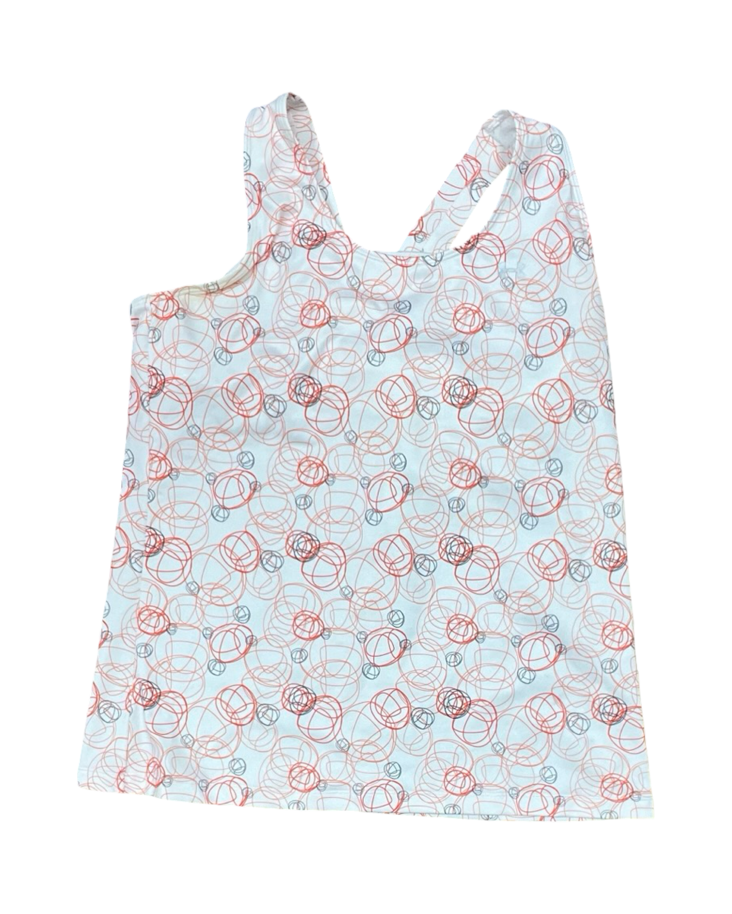 Athletic Tank Top By Under Armour In Orange & White, Size:Xl