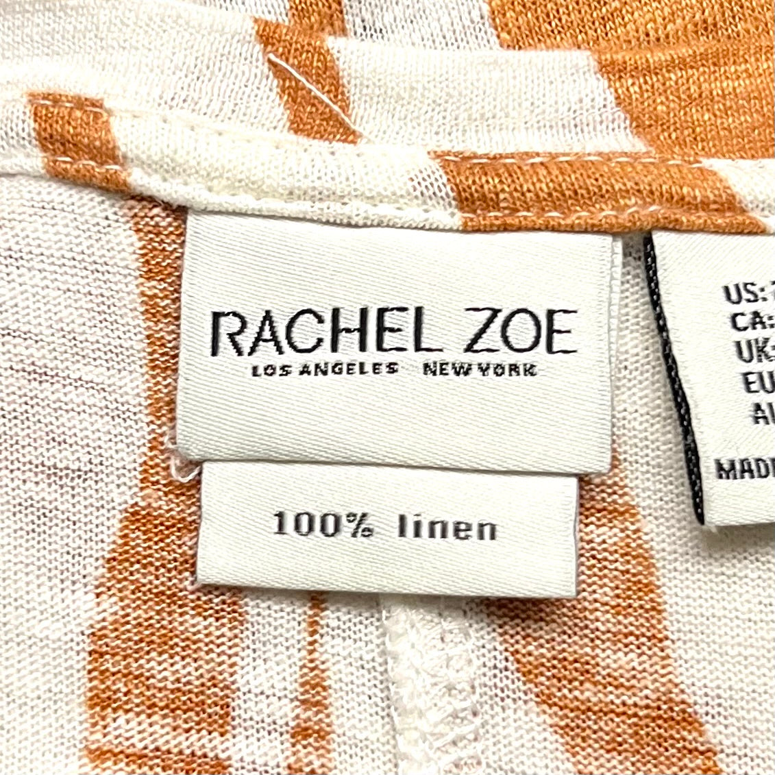 Top Short Sleeve By Rachel Zoe In Tan, Size: 2x