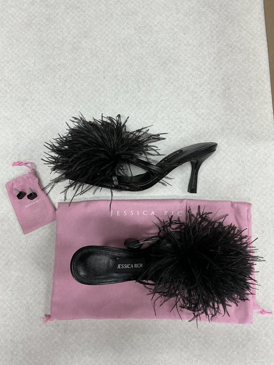 Sandals Heels Stiletto By Clothes Mentor In Black, Size:6