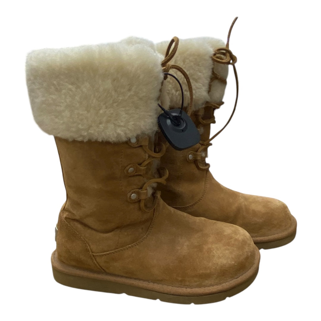 Boots Designer By Ugg In Brown, Size:6