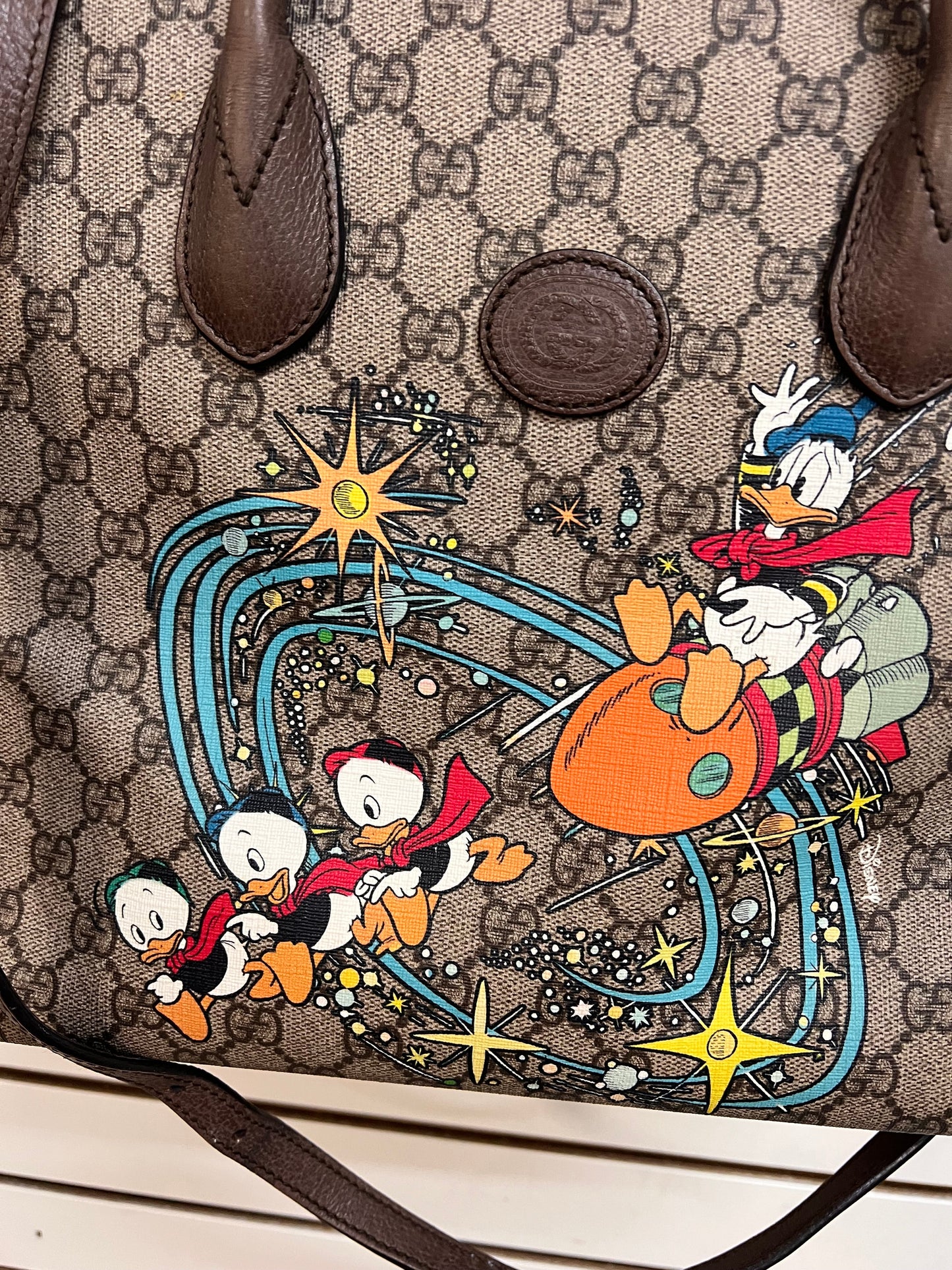 HANDBAG LUXURY DESIGNER by GUCCI In BROWN, Size: MEDIUM