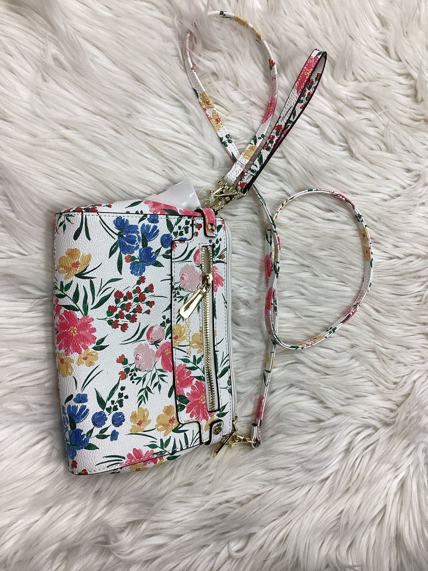 Crossbody By Liz Claiborne In Floral Print, Size:Medium