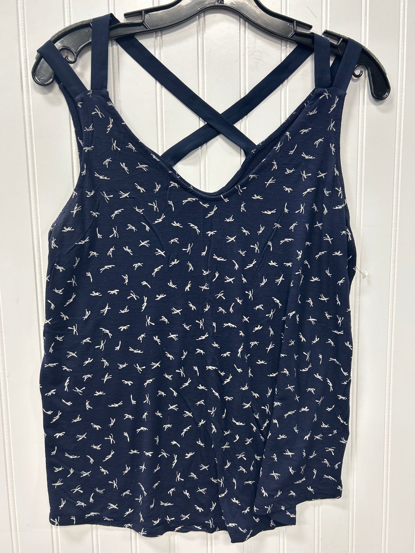 Top Sleeveless By Maurices In Navy, Size:L