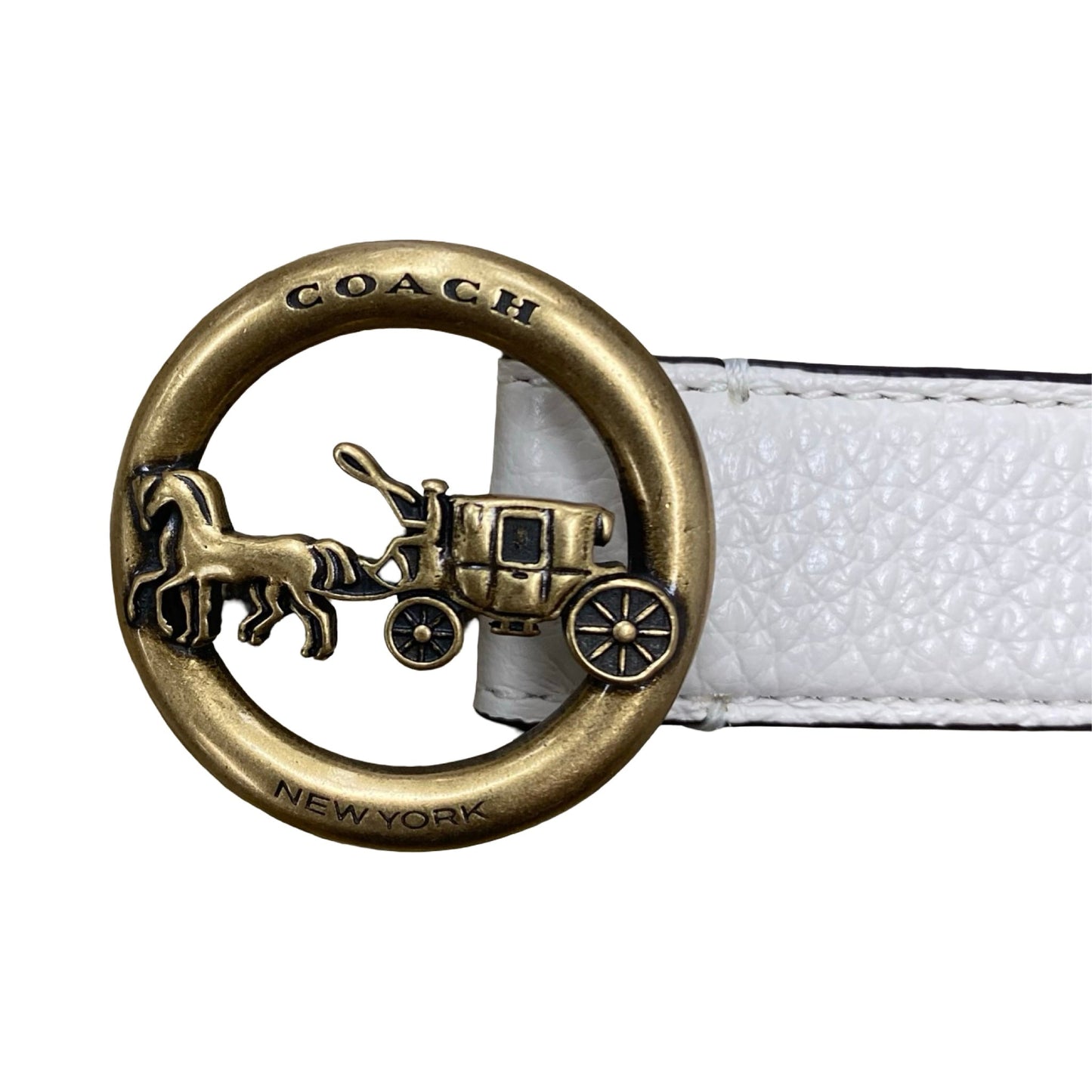 Belt Designer By Coach In Cream, Size: