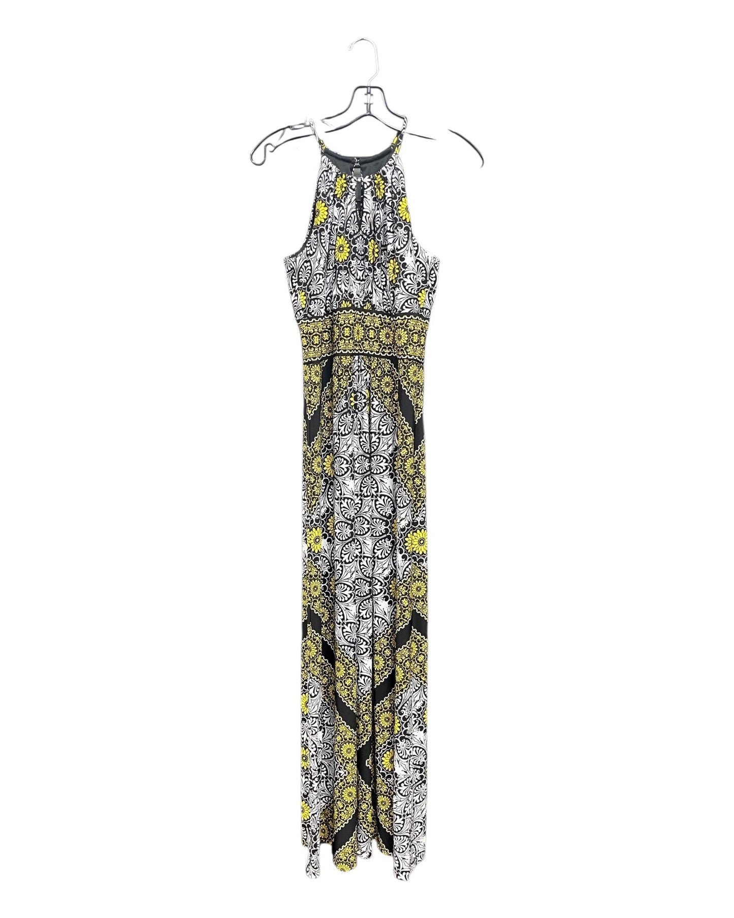 Dress Casual Maxi By London Times In Black & White, Size:M