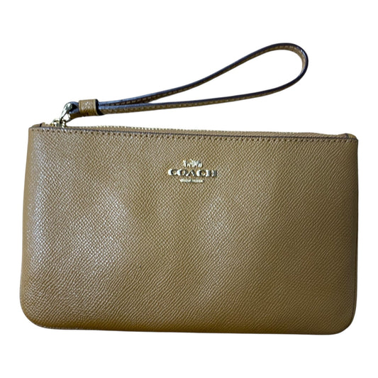 Wristlet Designer By Coach In Tan, Size:Medium