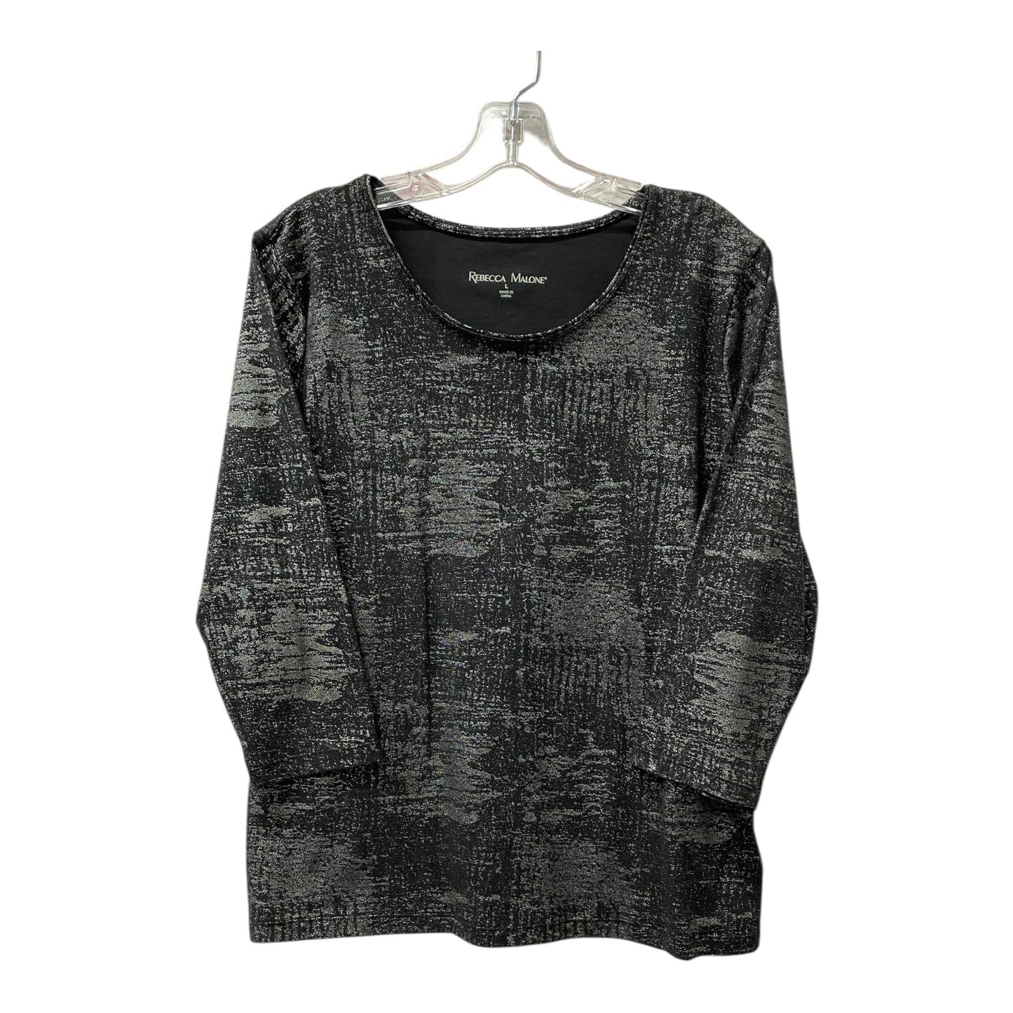 Top Ls By Rebecca Malone In Black, Size:L