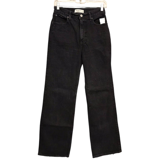 Jeans Flared By Abercrombie And Fitch In Black, Size:0
