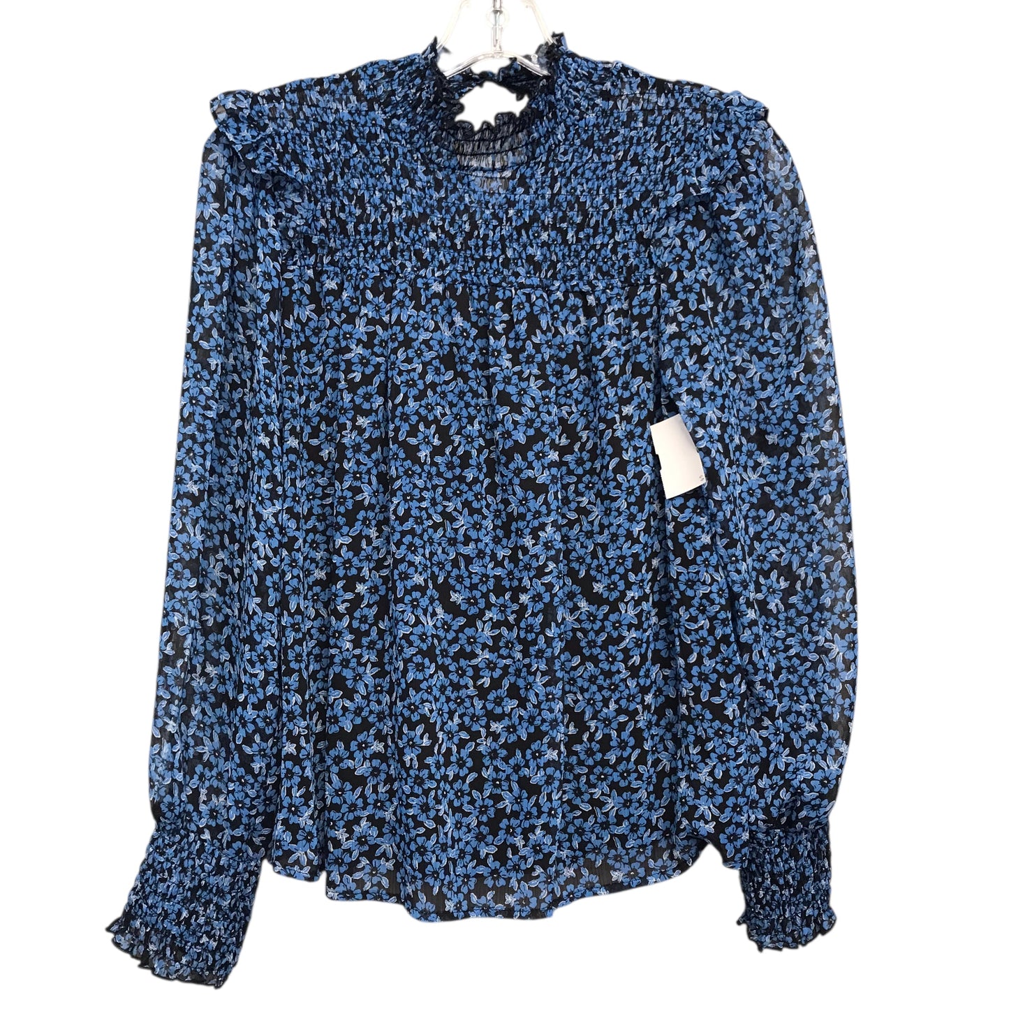 Top Ls By Mi Ami In Blue & White, Size:M