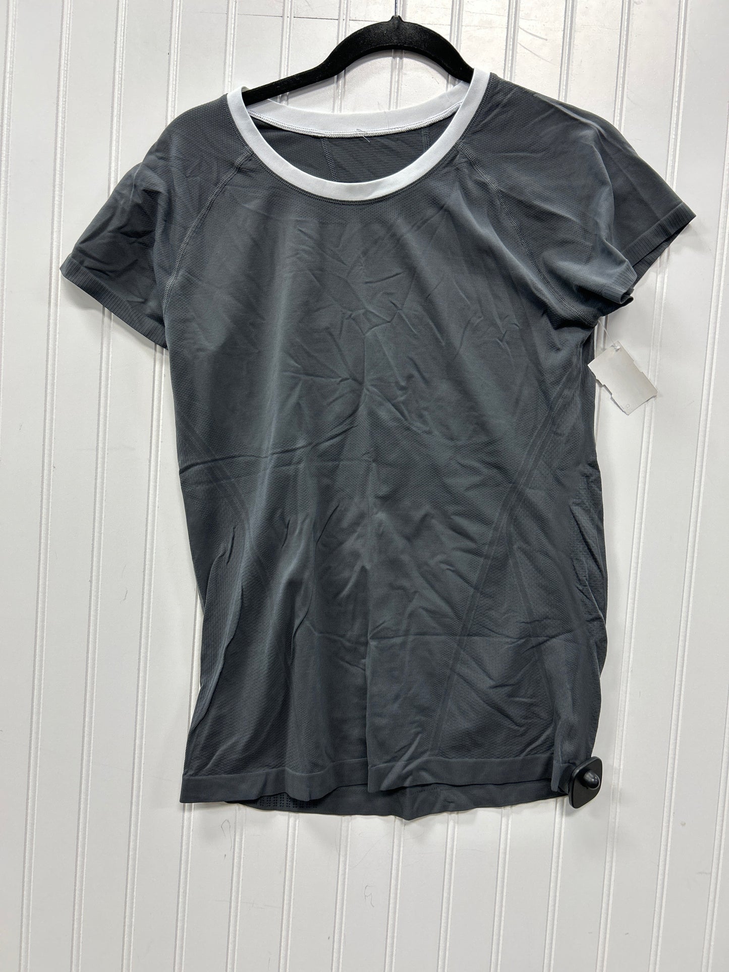 Athletic Top Ss By Athleta In Grey, Size:L
