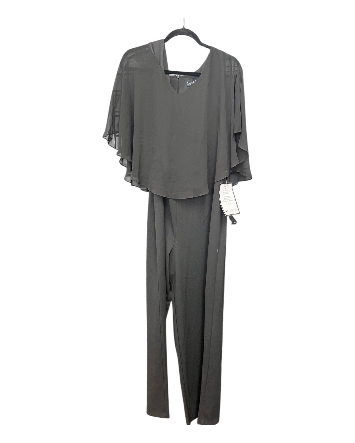 Jumpsuit By Connected Apparel In Black, Size:1X