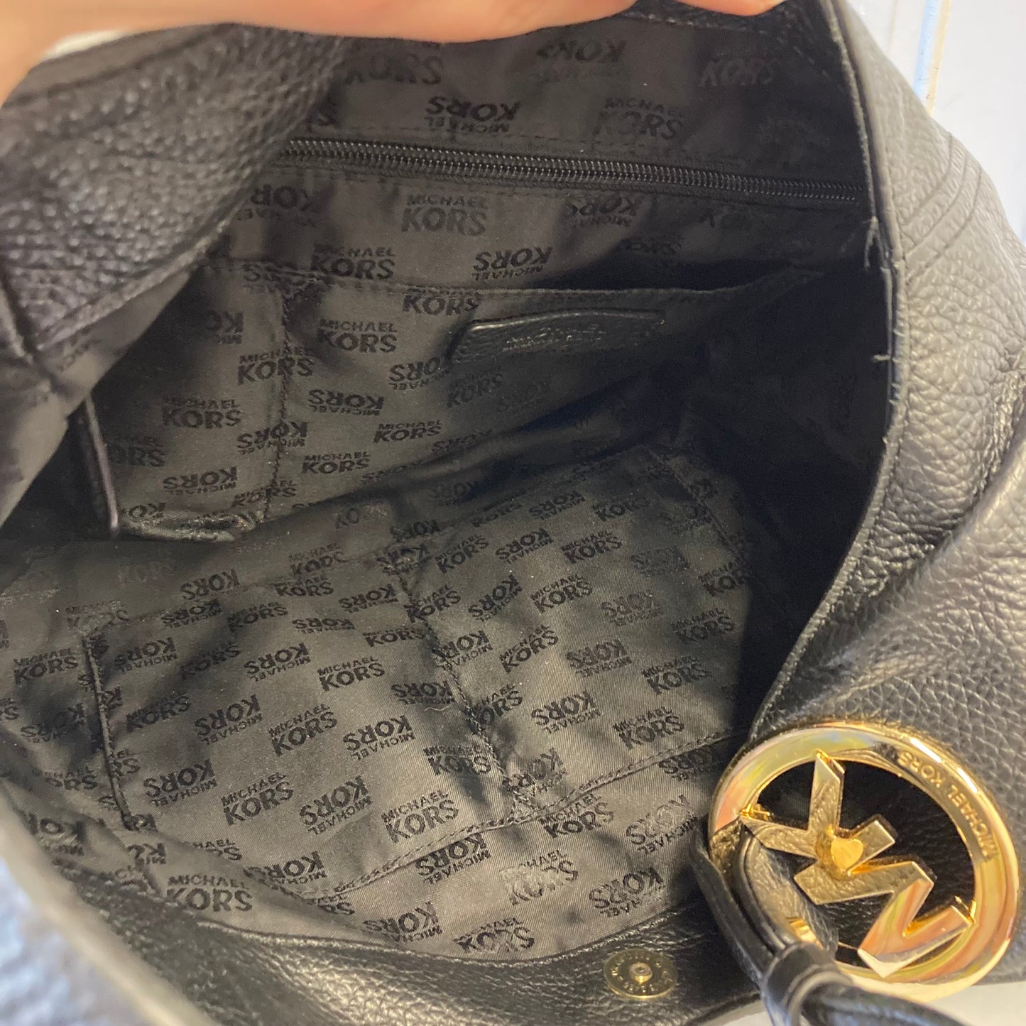 Handbag Designer By Michael Kors In Black, Size:Large