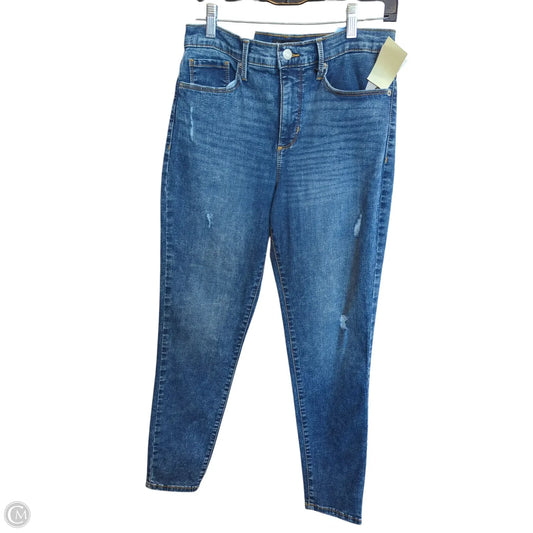 Jeans Skinny By Banana Republic In Blue Denim, Size: 6p
