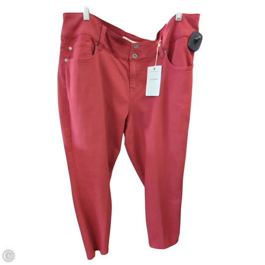 Jeans Skinny By Torrid In Red, Size: 20