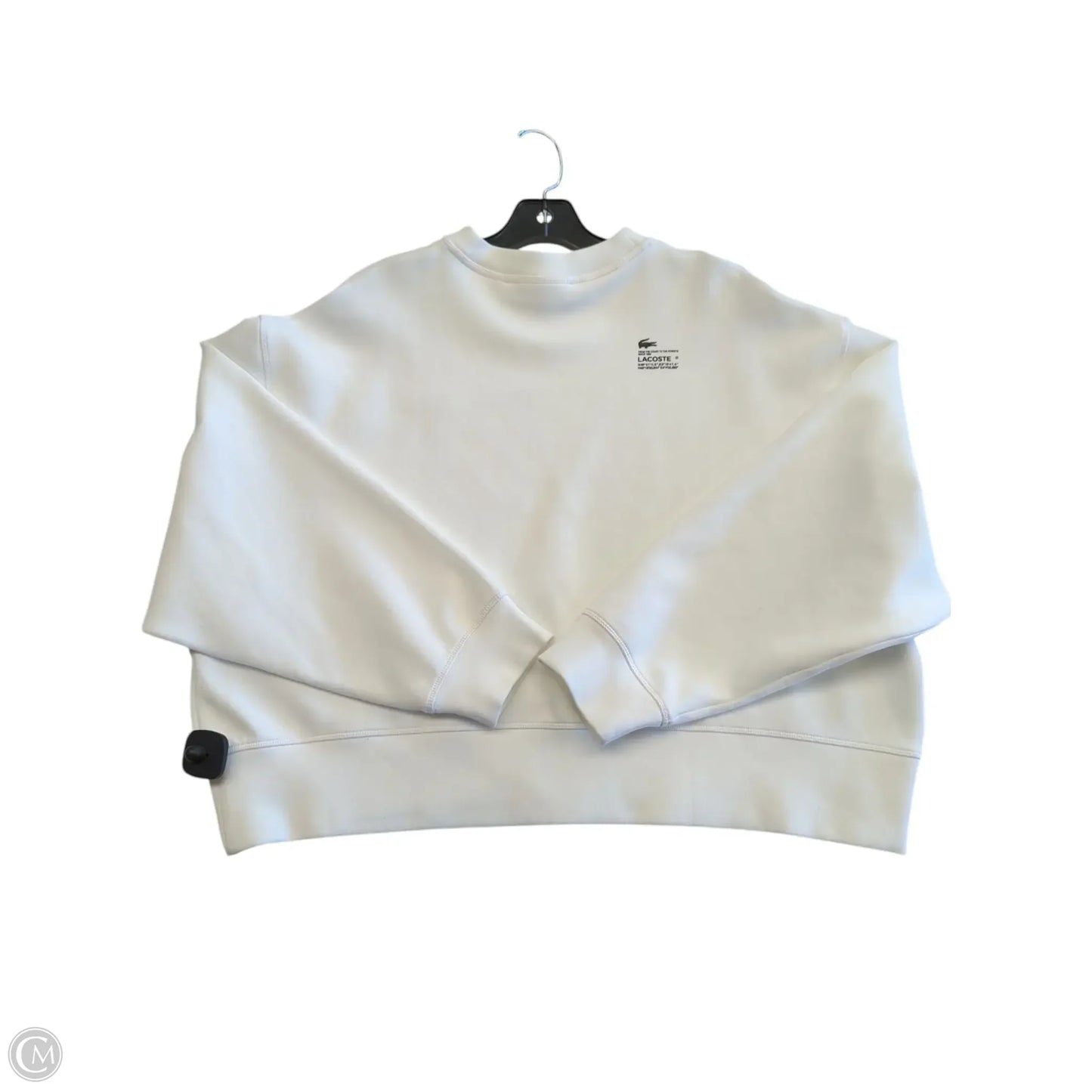Sweatshirt Crewneck By Lacoste In White, Size: Xl