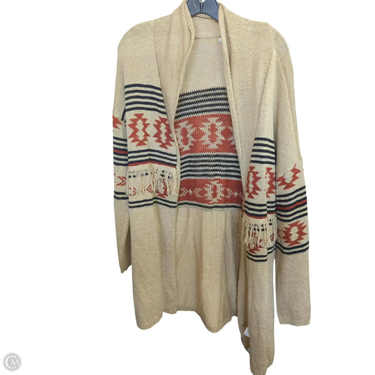 Cardigan By Maurices In Tan, Size: 1x