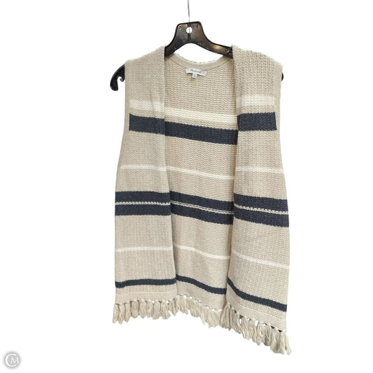 Vest Sweater By Madewell In Striped Pattern, Size: S
