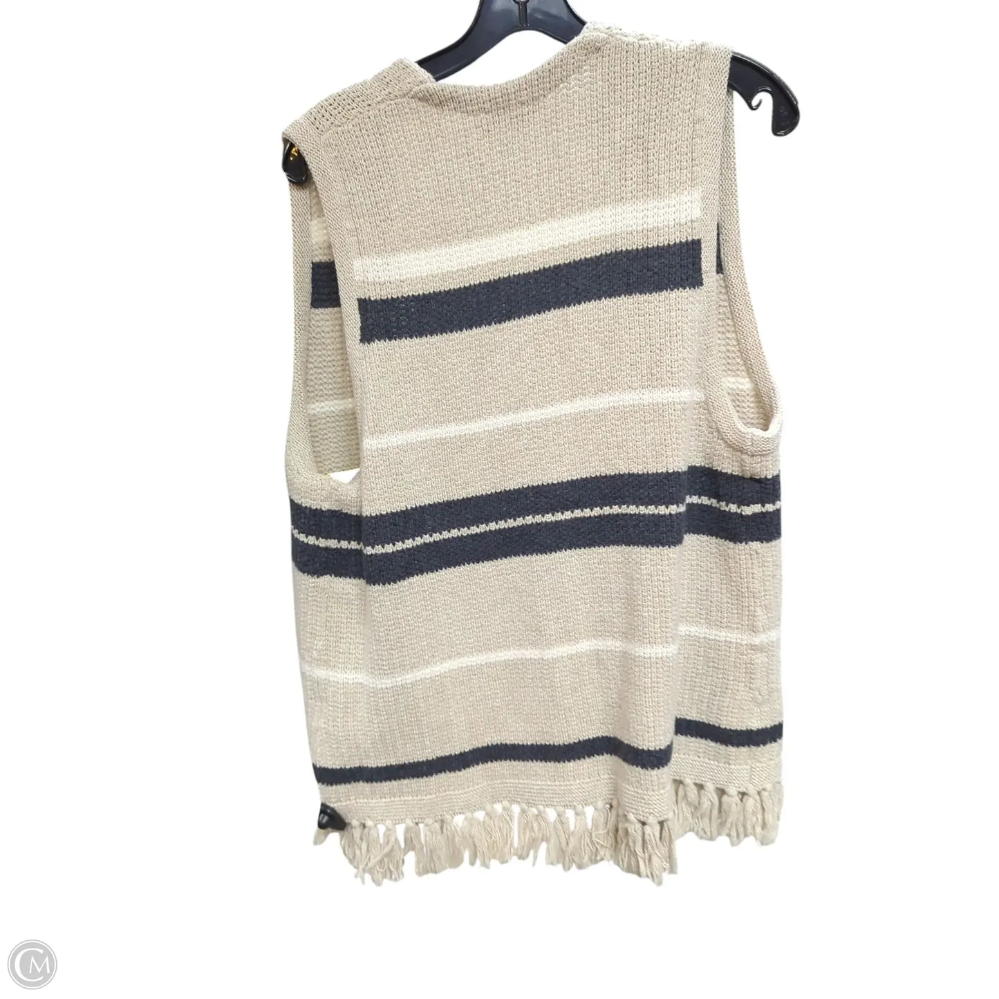 Vest Sweater By Madewell In Striped Pattern, Size: S