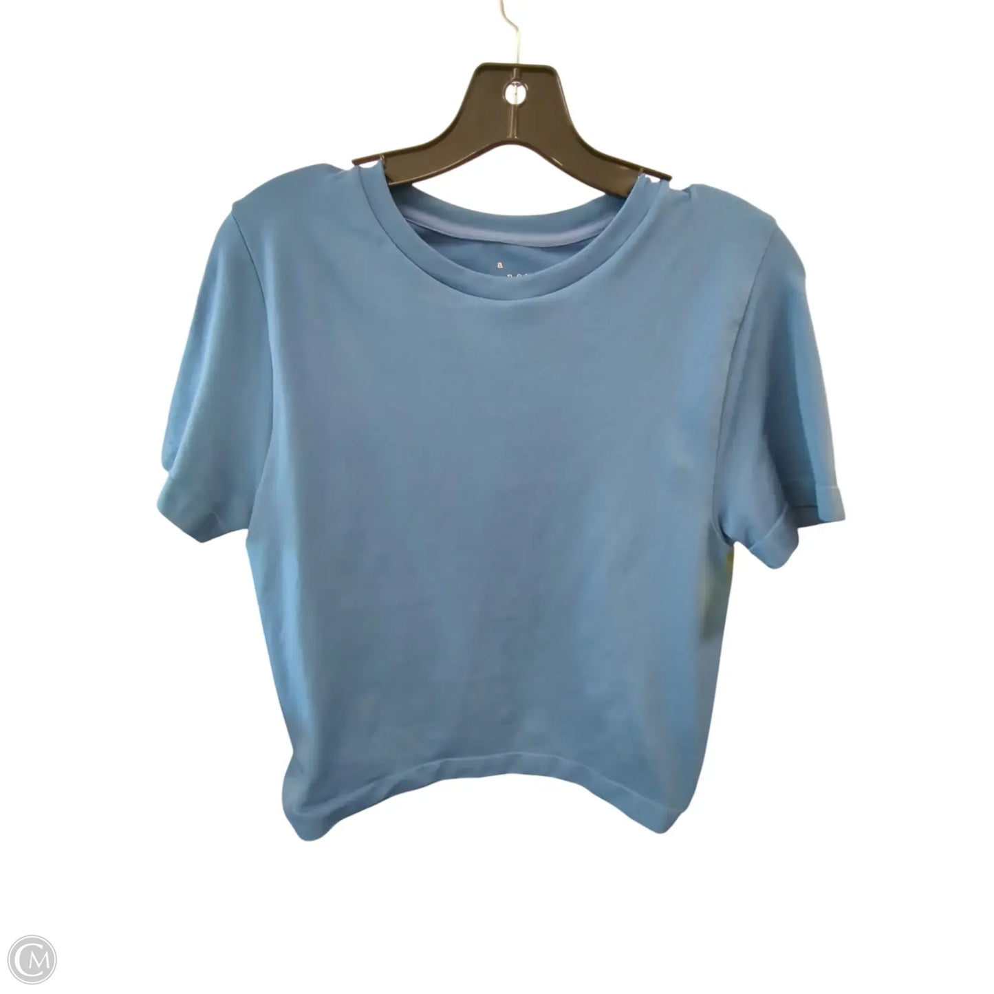 Athletic Top Short Sleeve By A New Day In Blue, Size: L