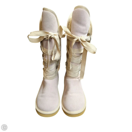Boots Designer By Ugg In Grey, Size: 9