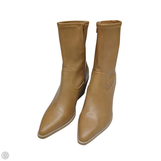Boots Ankle Heels By Universal Thread In Brown, Size: 7.5