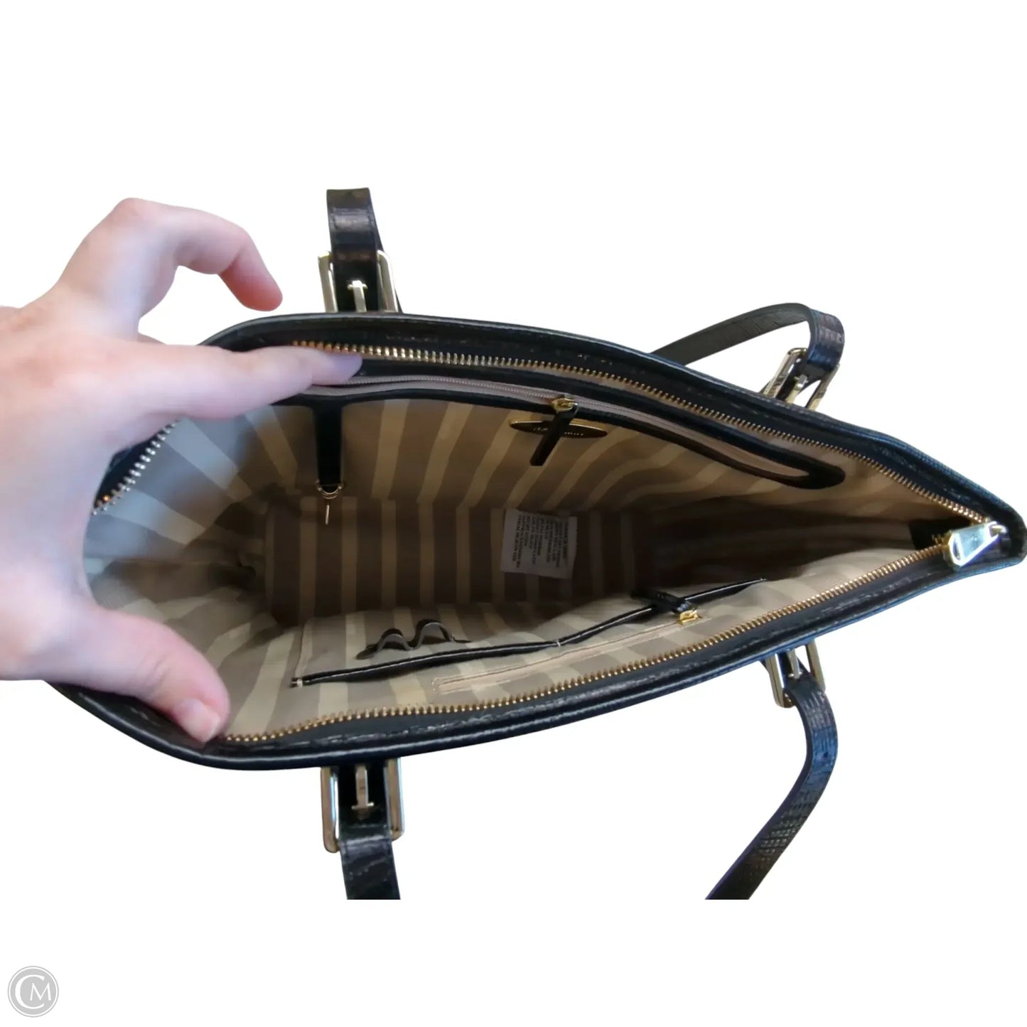 Handbag Designer By Brahmin, Size: Large