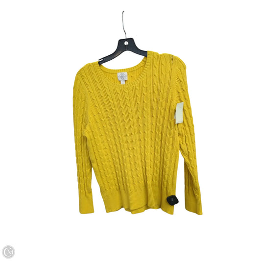 Sweater By St Johns Bay In Yellow, Size: 1x