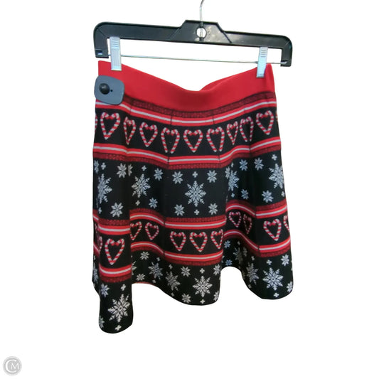Skirt Mini & Short By Clothes Mentor In Black & Red, Size: M