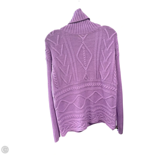 Sweater By Liz Claiborne In Purple, Size: S