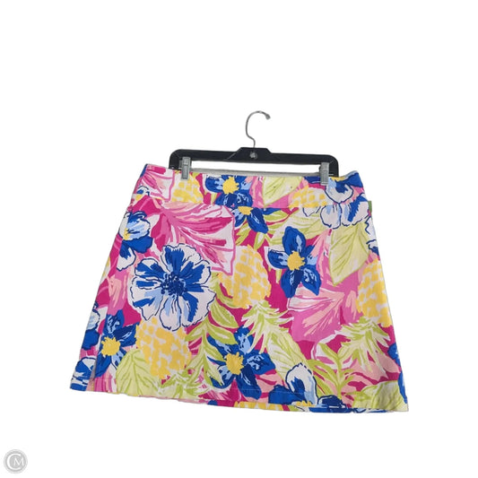 Skort By Rafaella In Floral Print, Size: Xl
