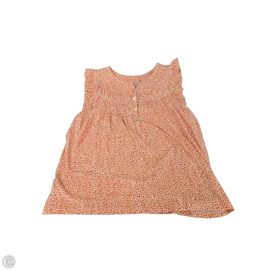 Top Sleeveless By Loft In Orange & Pink, Size: Xs